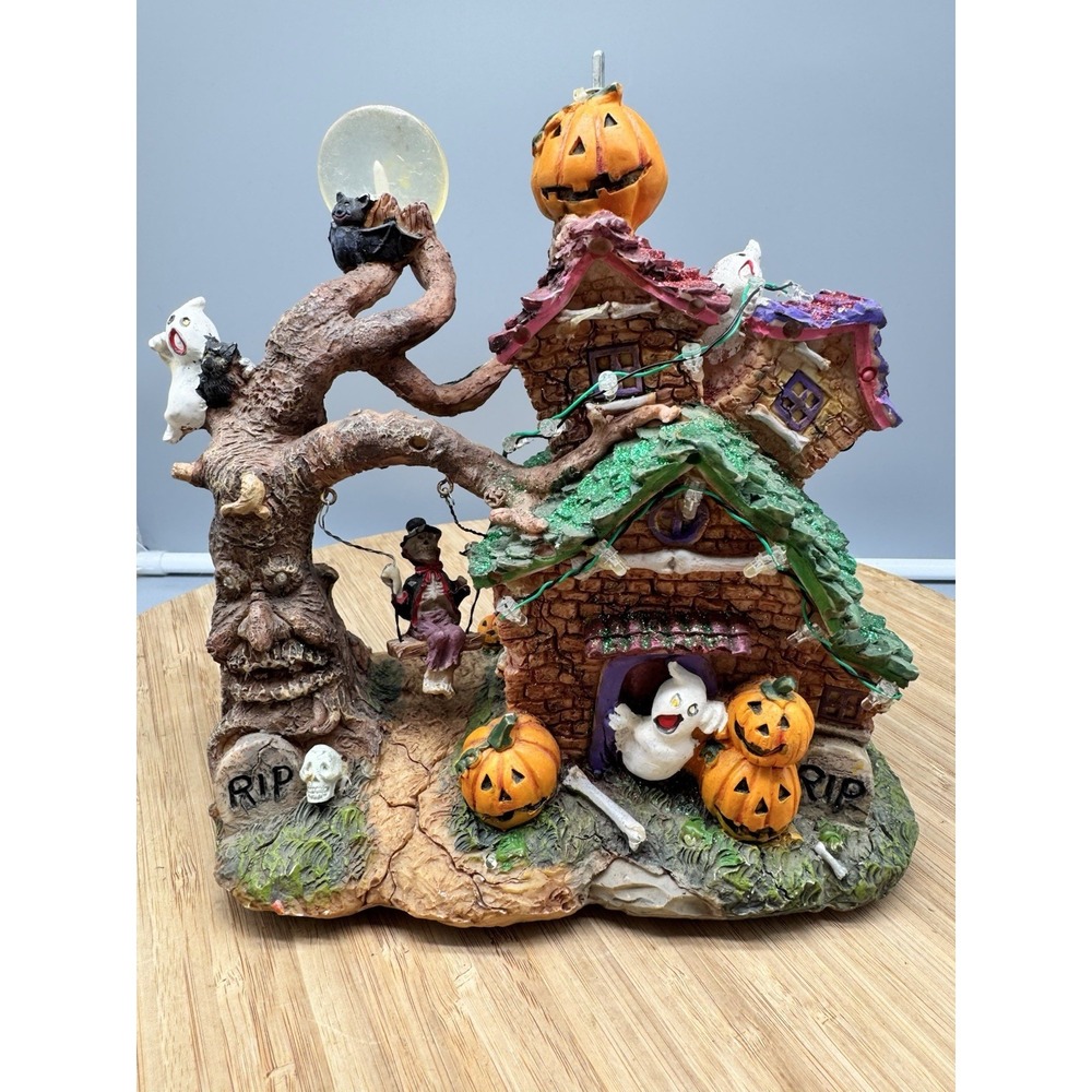 Lemax 2000 Halloween Flying Witch Broom Village Accessory Spooky Town